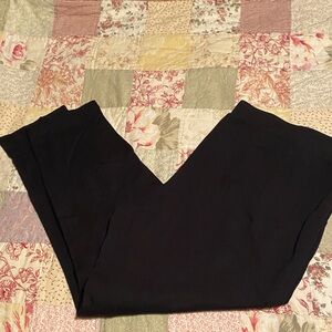 Narration Black Straight Leg Pants cute buttons at Bottom XL